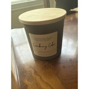 Crossroads Cranberry Cider 2wick Candle  4” Tall